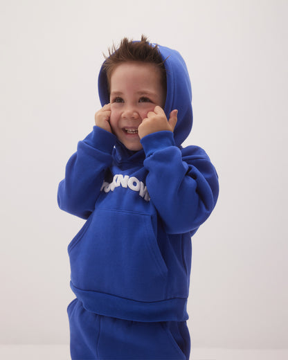 KIDS BLOCK HOODIE | BLUE