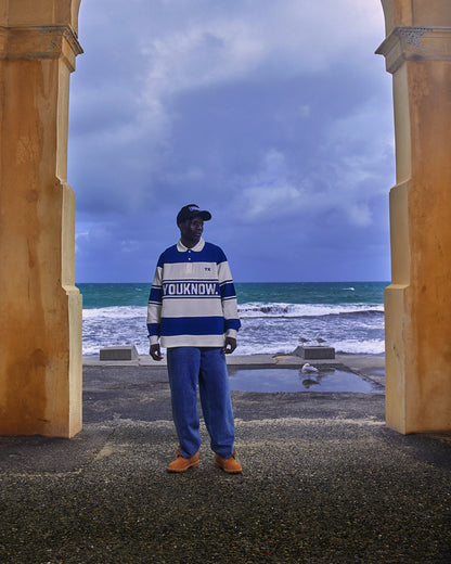 RUGBY LONG SLEEVE | BLUE STRIPE