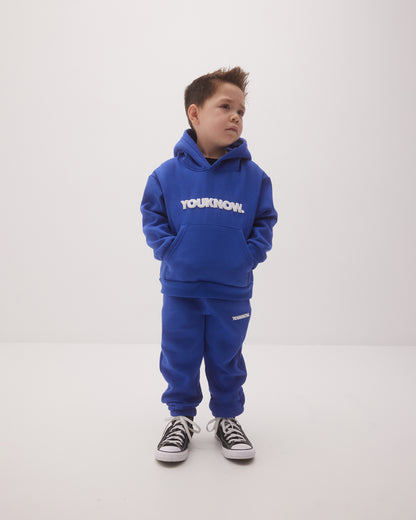 KIDS BLOCK HOODIE | BLUE