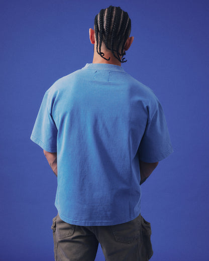 PIGMENT DYE TEE | BLUE