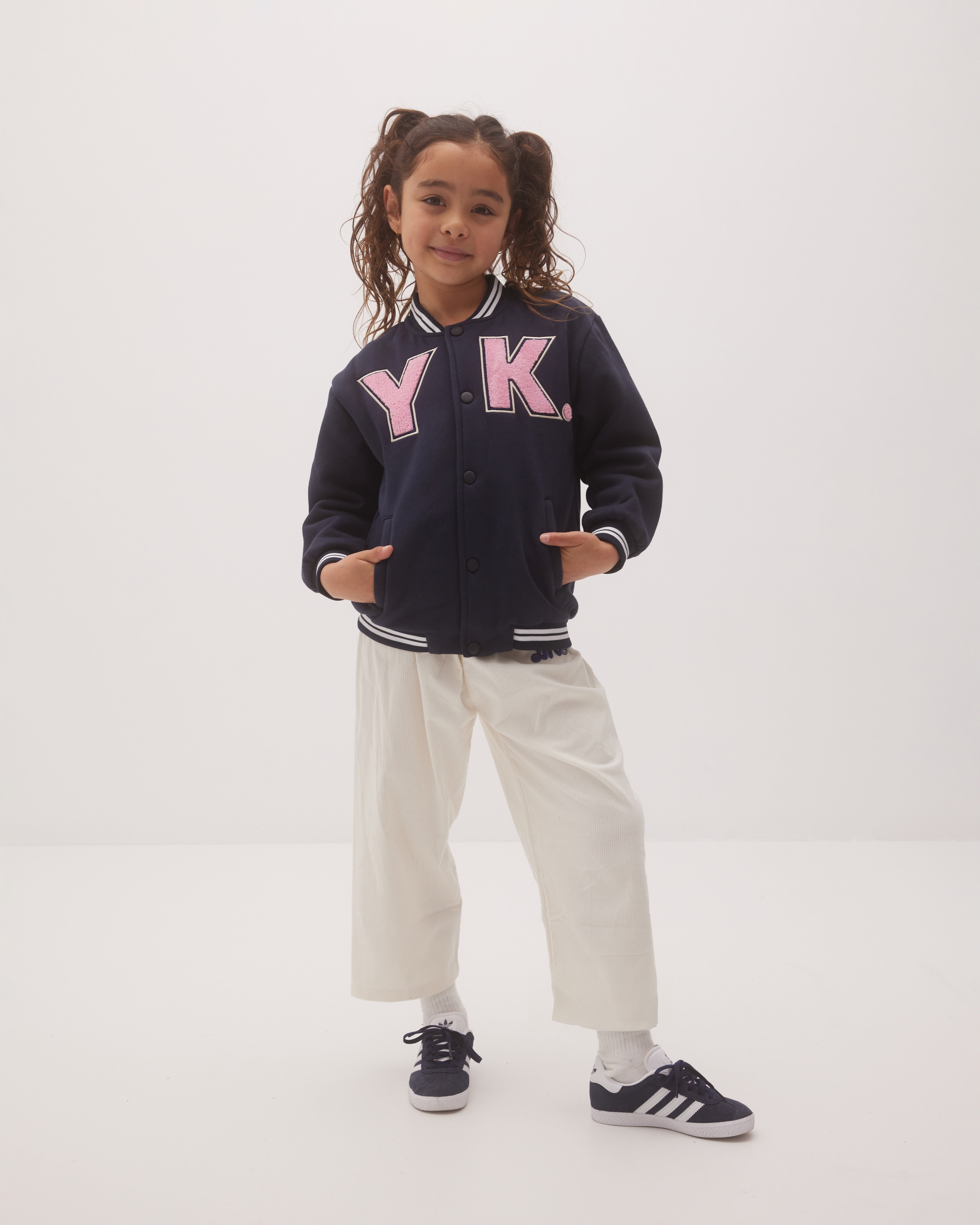 KIDS VARSITY JACKET | NAVY