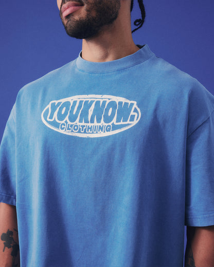 PIGMENT DYE TEE | BLUE