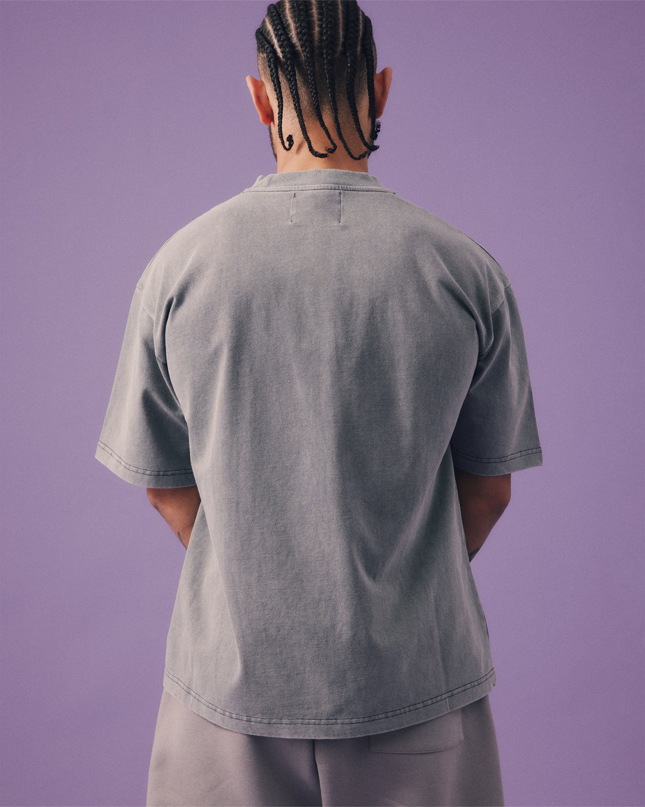 PIGMENT DYE TEE | GREY