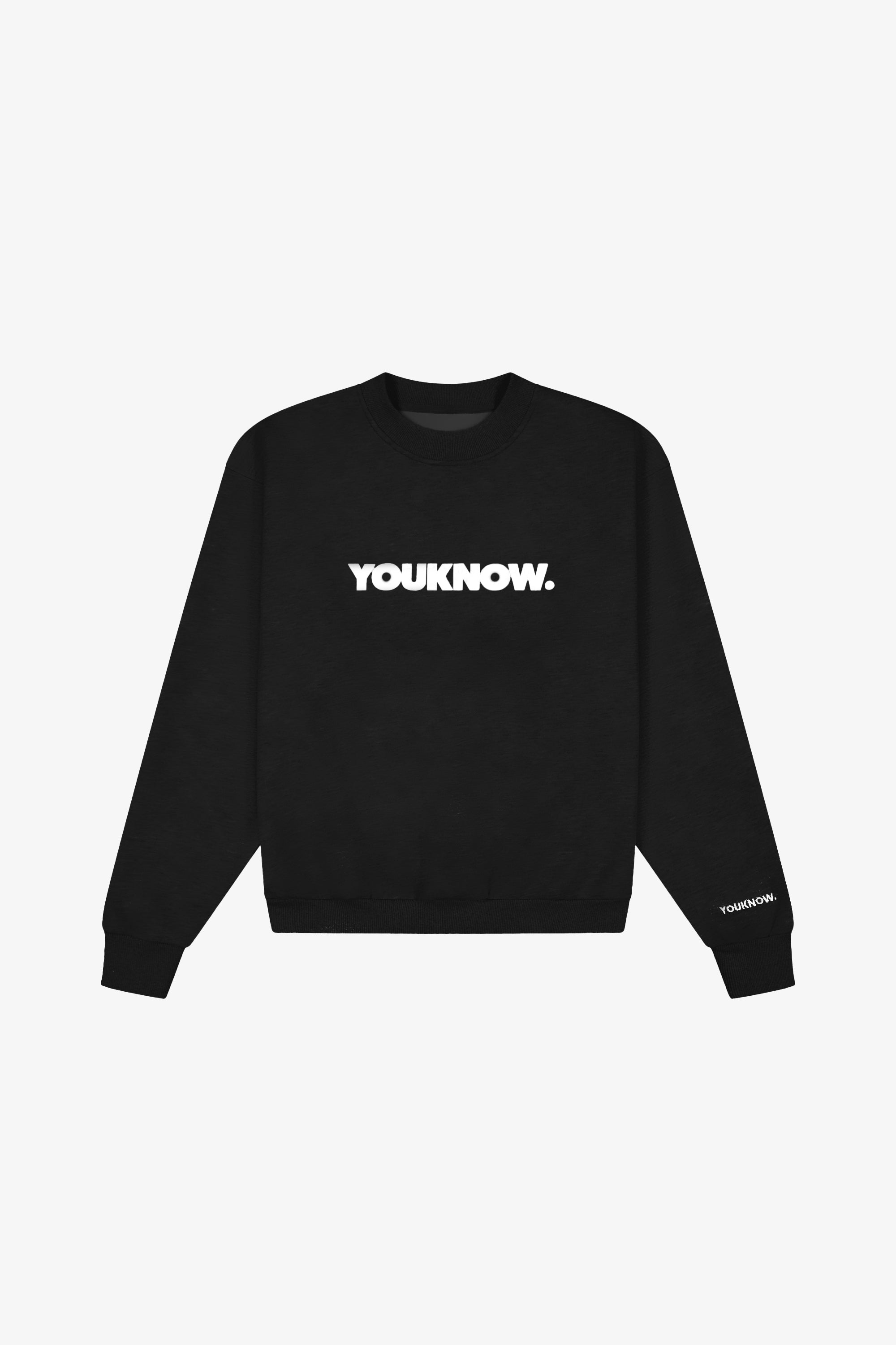 BLOCK CREWNECK | BLACK