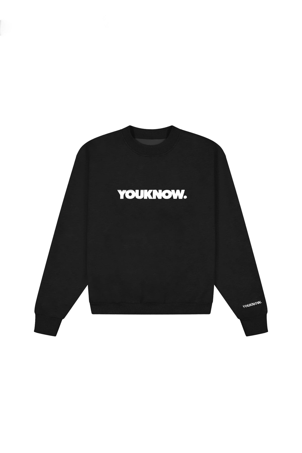 BLOCK CREWNECK | BLACK