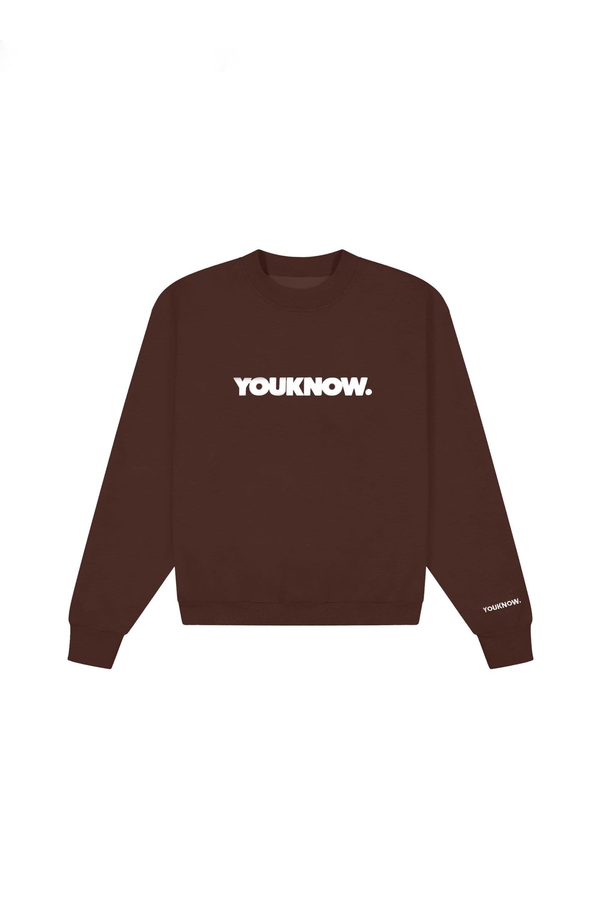 BLOCK CREWNECK | BROWN