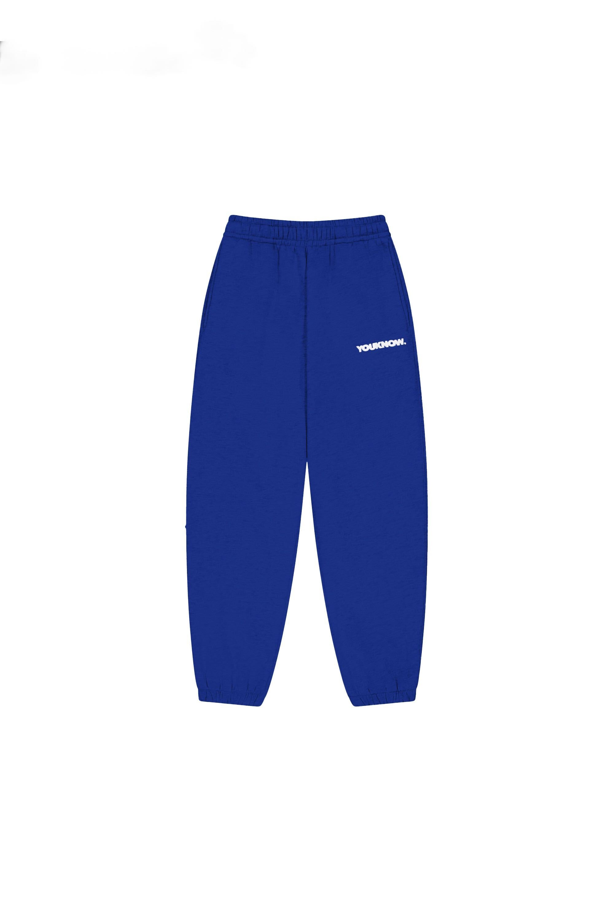 Block Cuffed Sweatpants | Blue