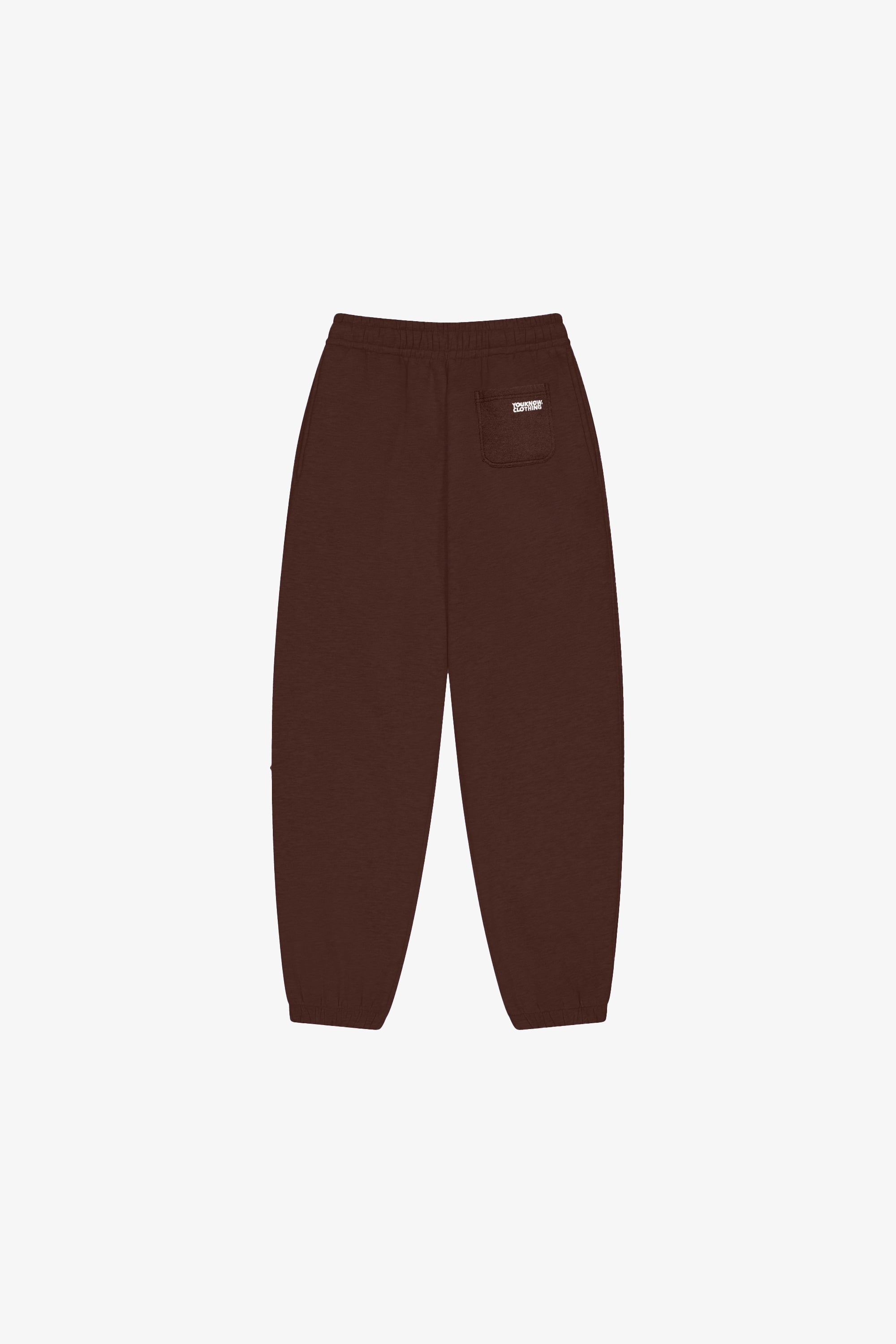 BLOCK CUFFED SWEATPANTS | BROWN