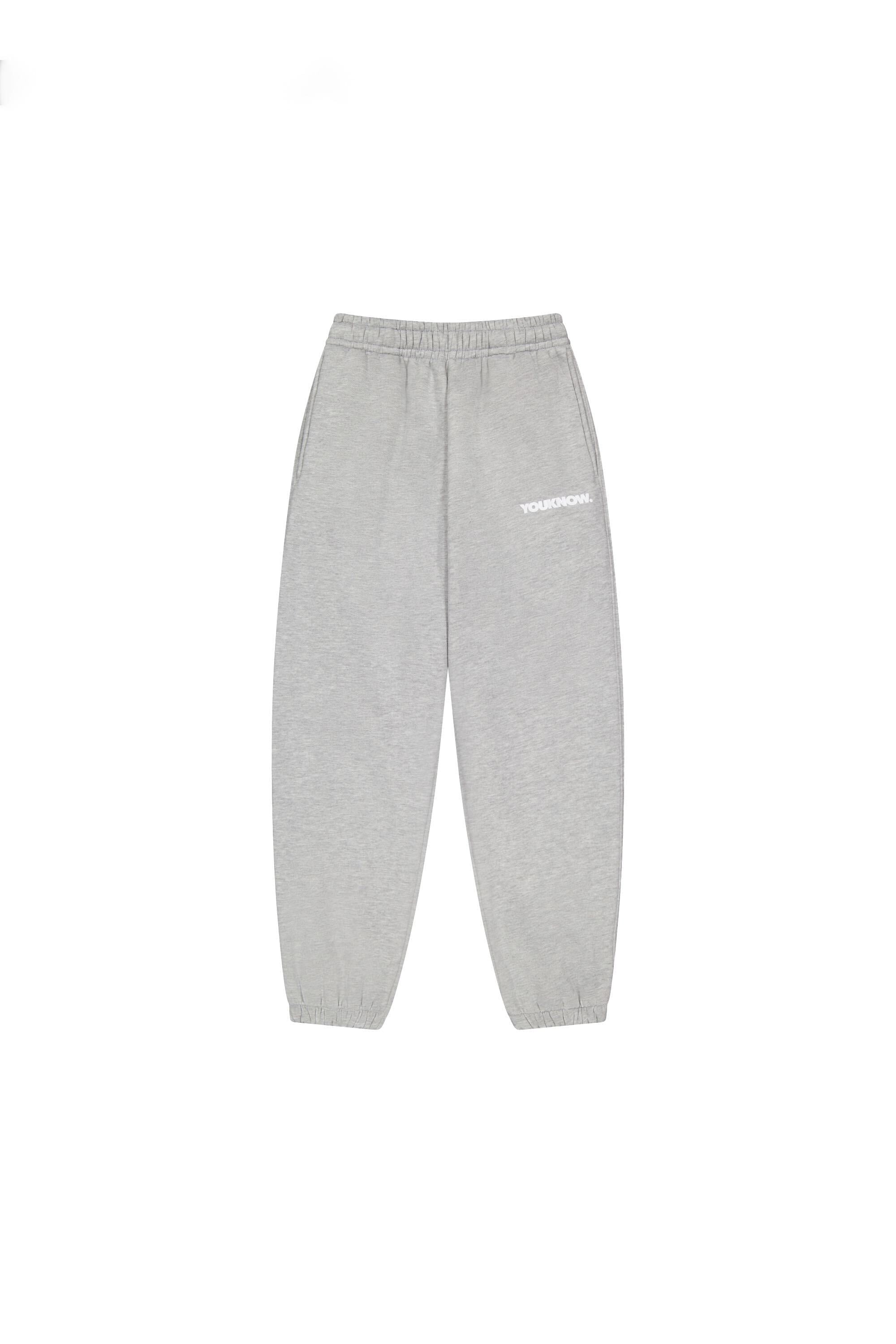 Block Cuffed Sweatpants | Grey