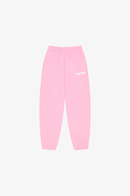 BLOCK CUFFED SWEATPANTS | PINK