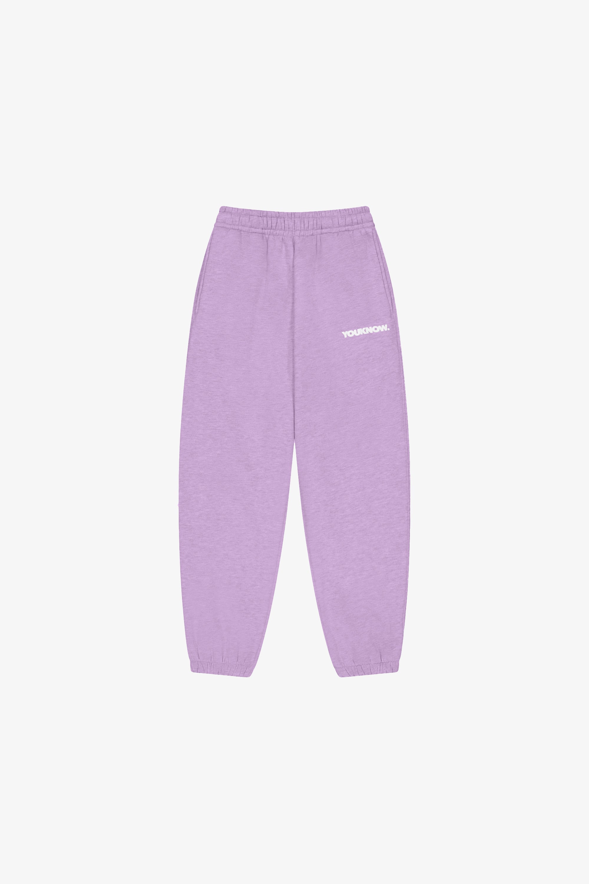 BLOCK CUFFED SWEATPANTS | LILAC