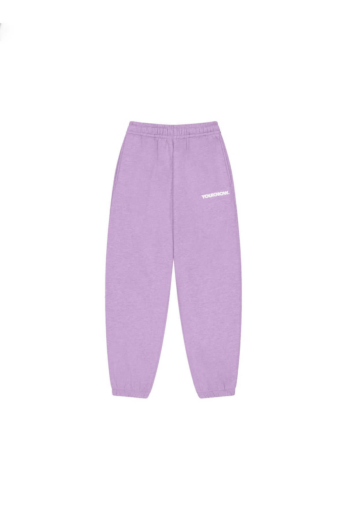 BLOCK CUFFED SWEATPANTS | LILAC