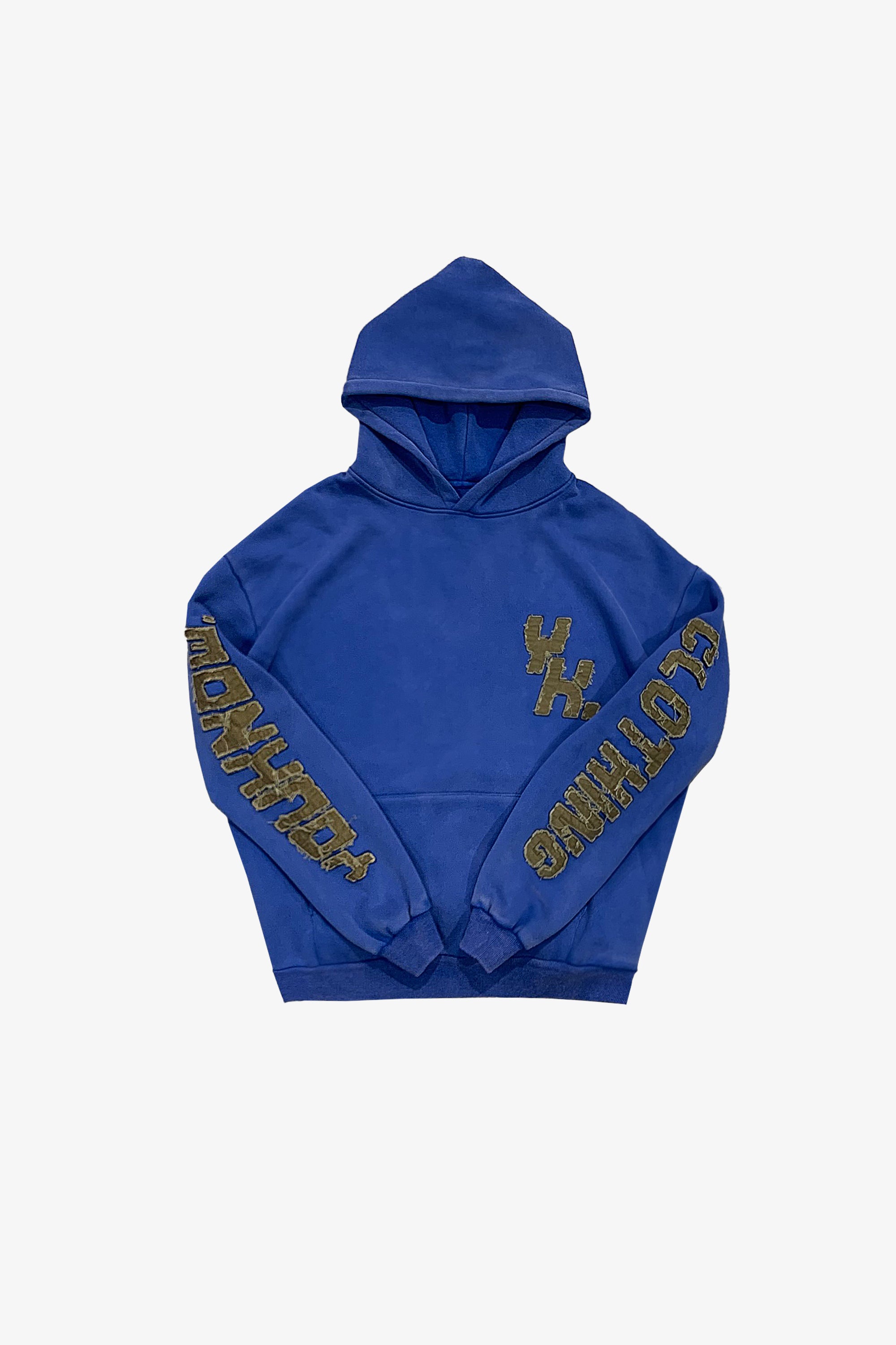 product image  DISTRESSED HOODIE | BLUE