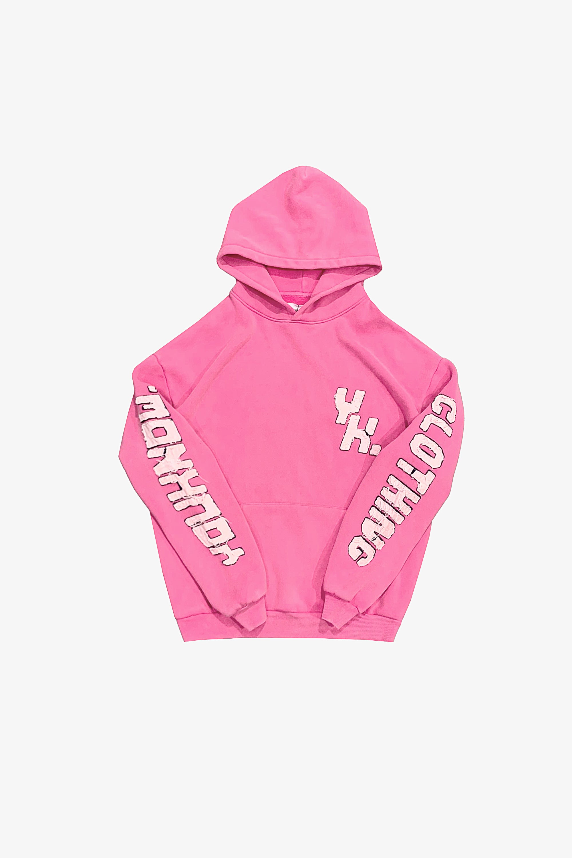 product image  DISTRESSED HOODIE | PINK