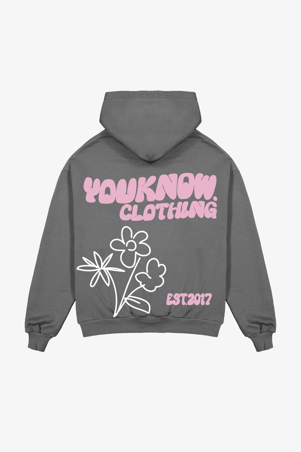GROWTH HOODIE | PINK MATTER (CHARCOAL)
