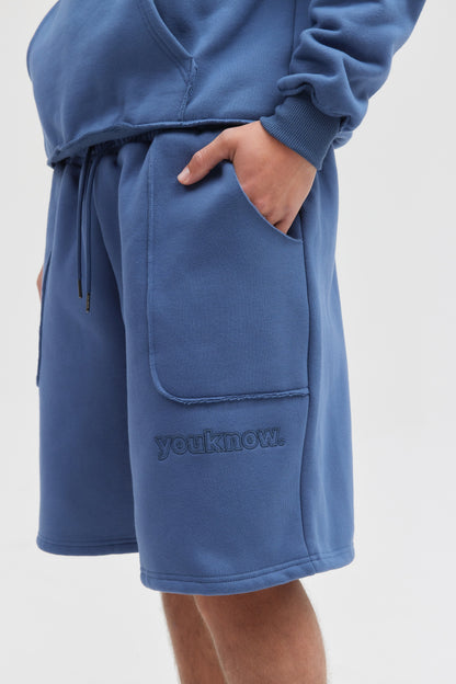 Exposed Seam Shorts | BLUE