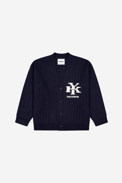 EMBLEM CARDIGAN | NAVY