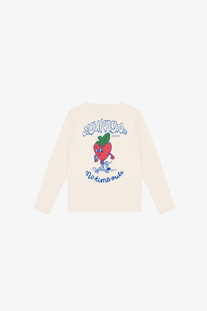 KIDS STRAWBERRY LONGSLEEVE | CREAM