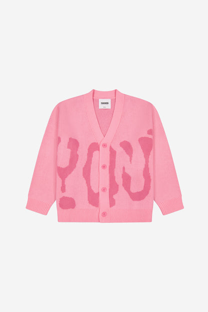 JACQUARD CARDIGAN | PINK