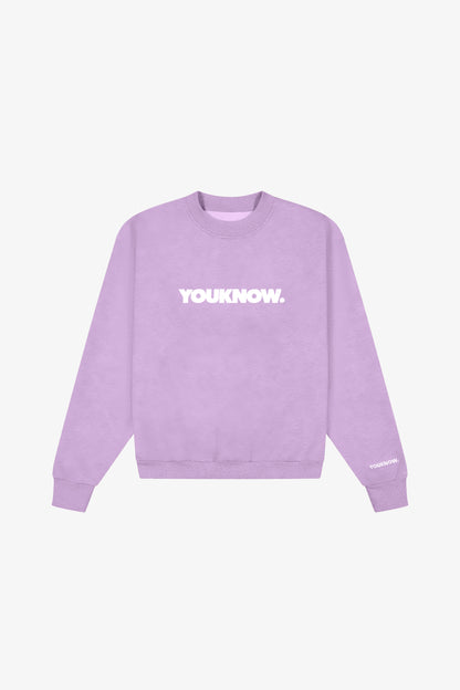 BLOCK CREWNECK | LILAC