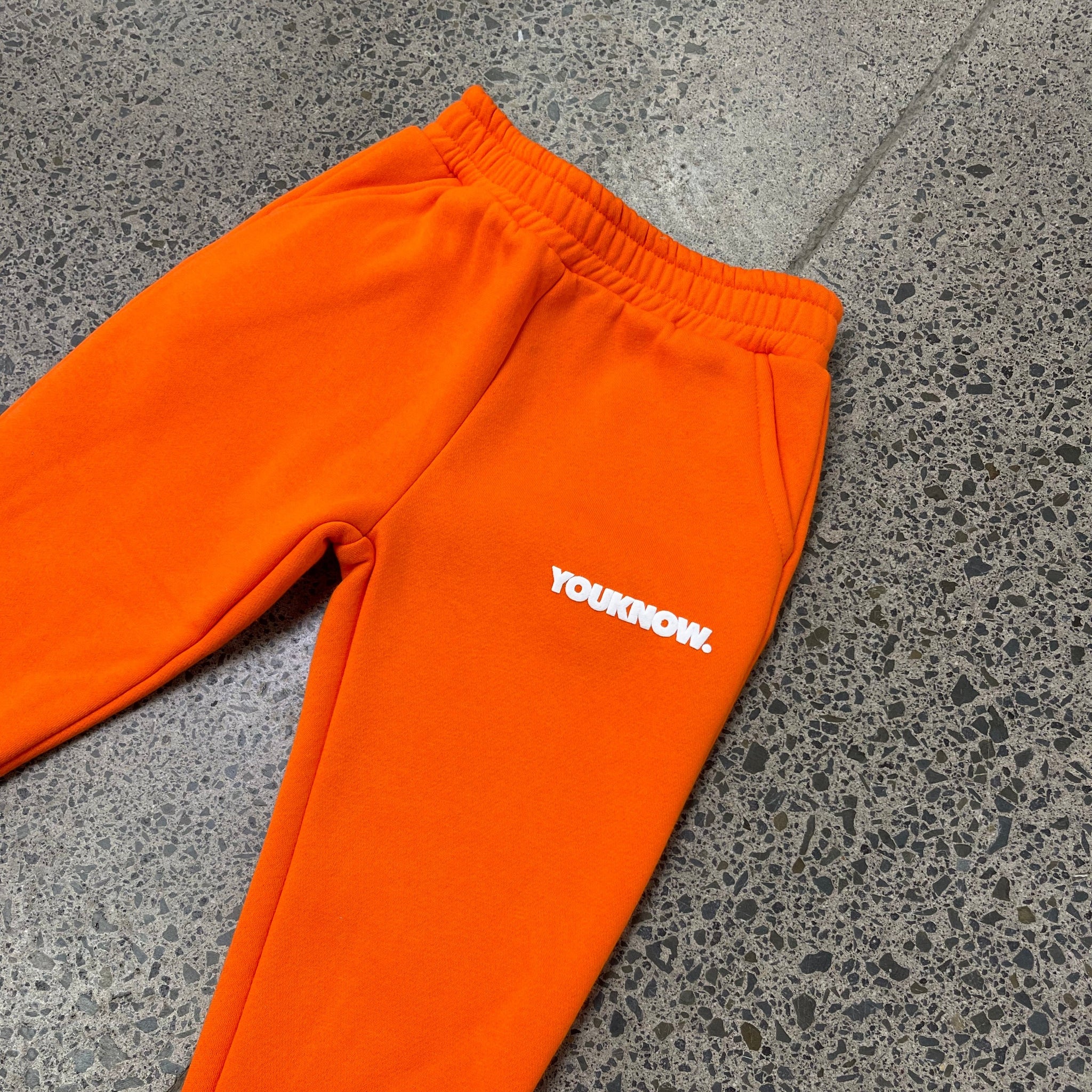 product image  KIDS BLOCK SAMPLE PANTS | ORANGE