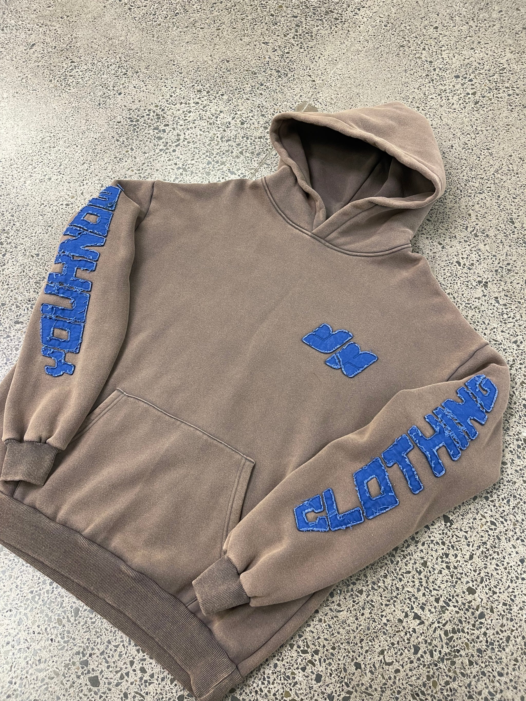 product image  DISTRESSED SAMPLE HOODIE | WASHED BROWN