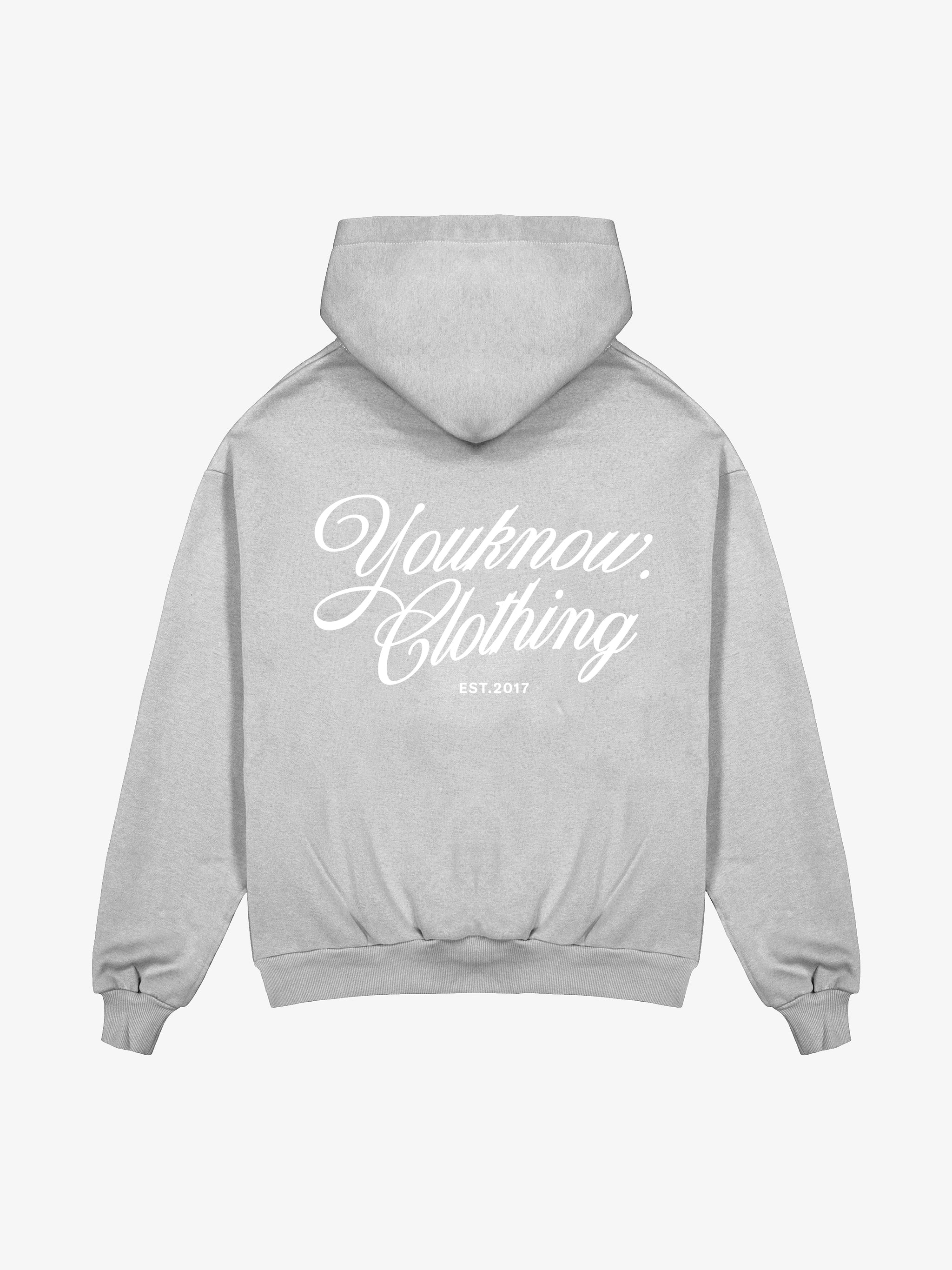 product image  SCRIPT HOODIE | SPECKLED GREY