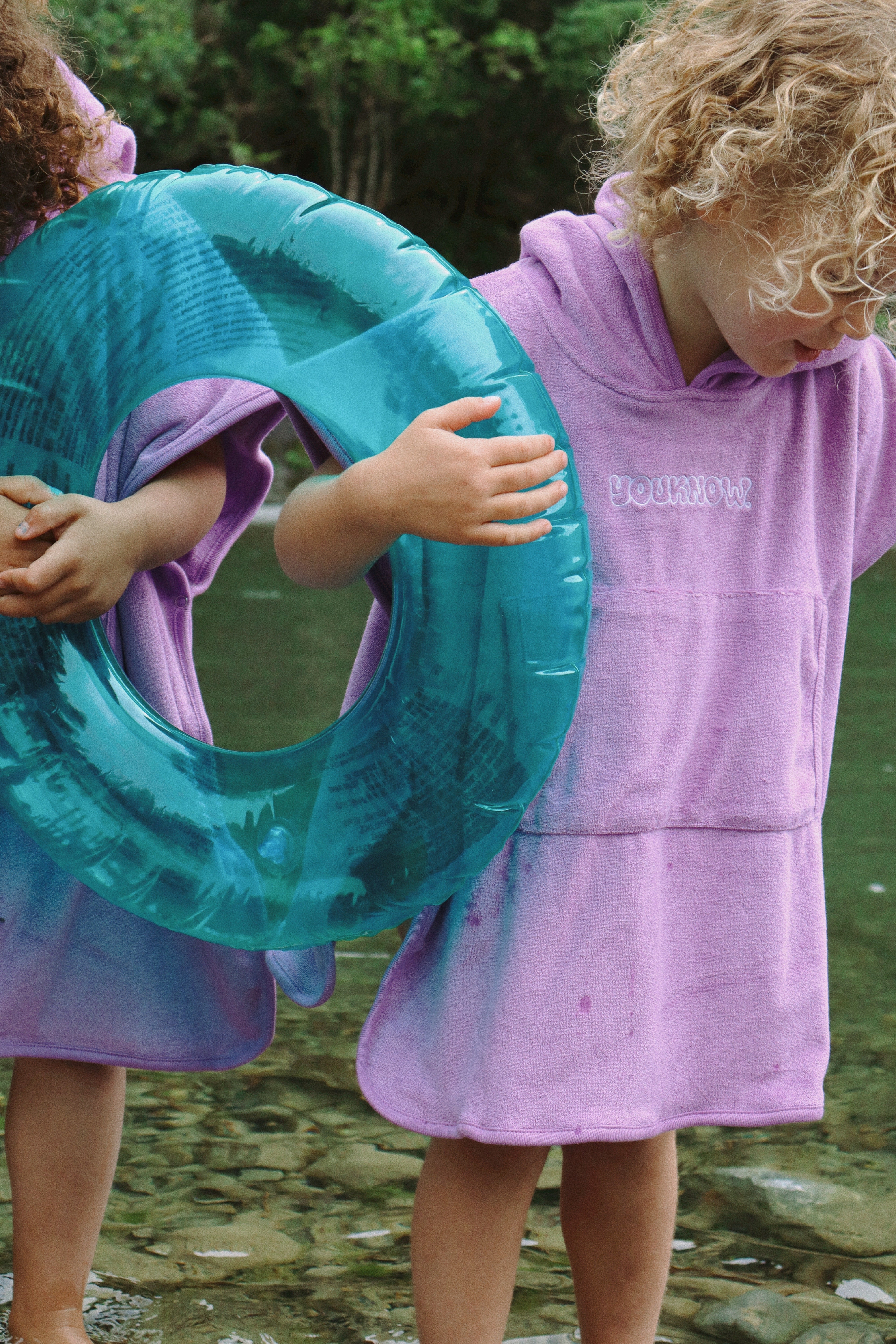 KIDS TOWEL PONCHO | PURPLE