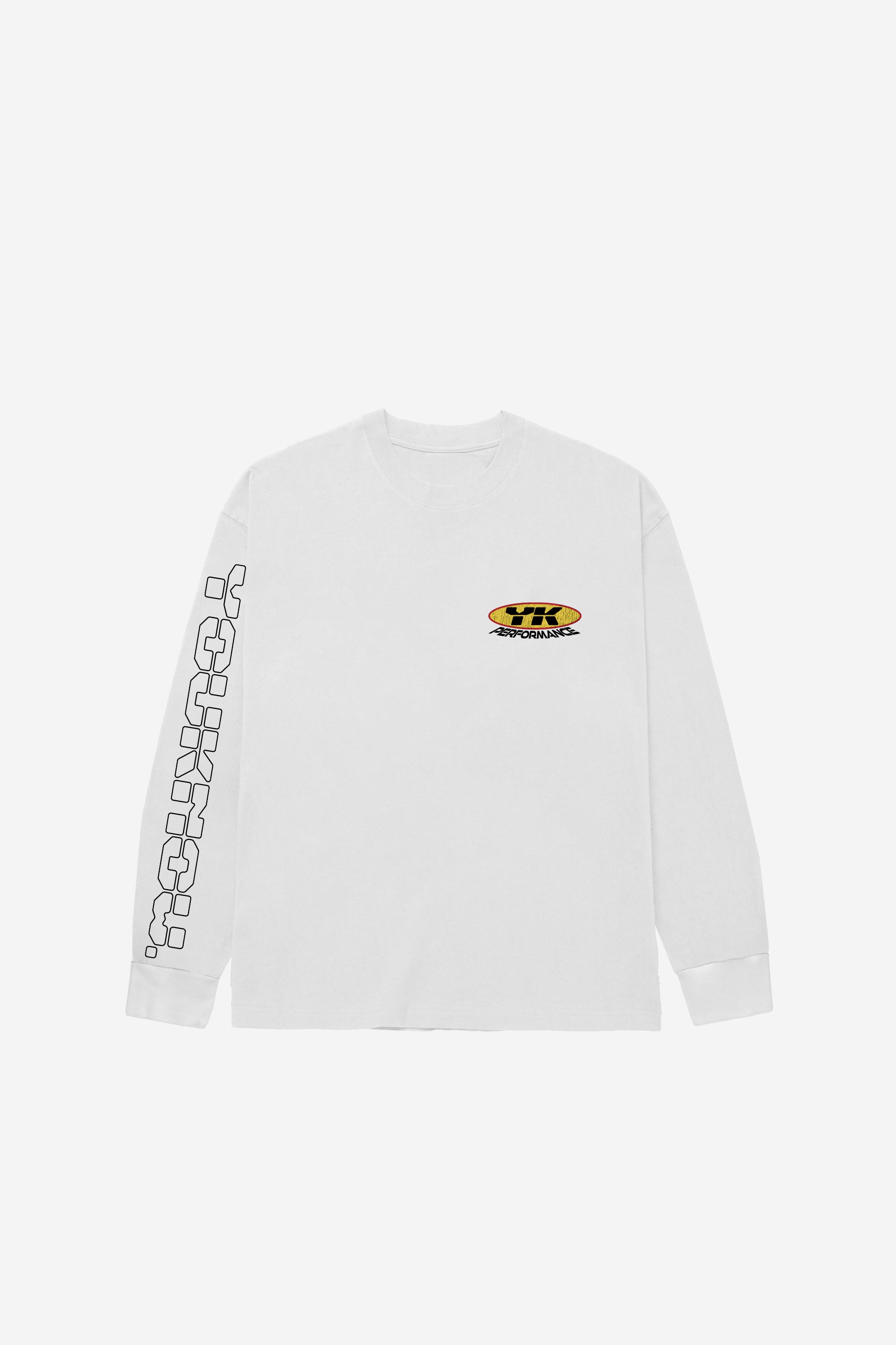 RACING LONG SLEEVE TEE | WHITE