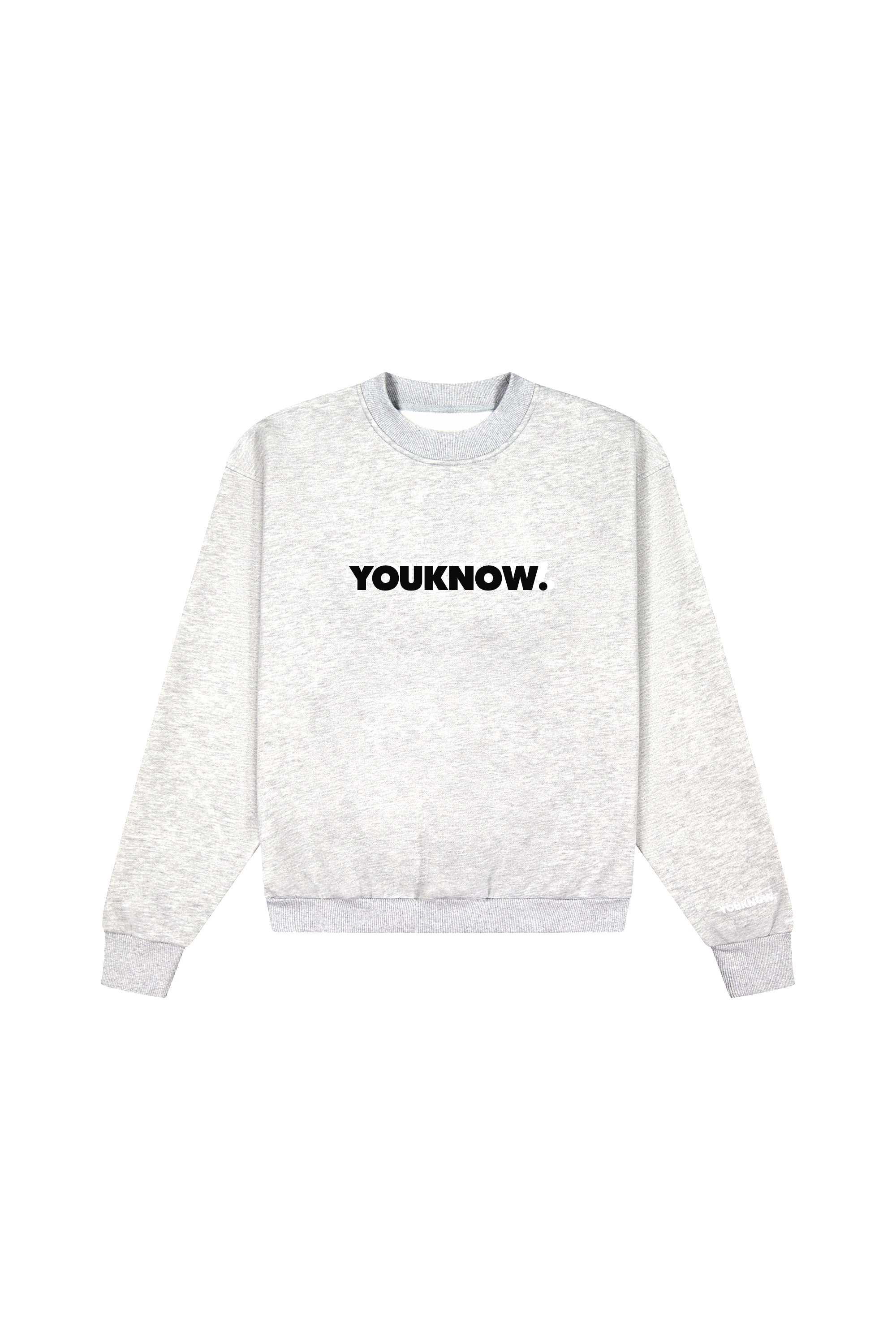 BLOCK CREWNECK | WHITE MARLE