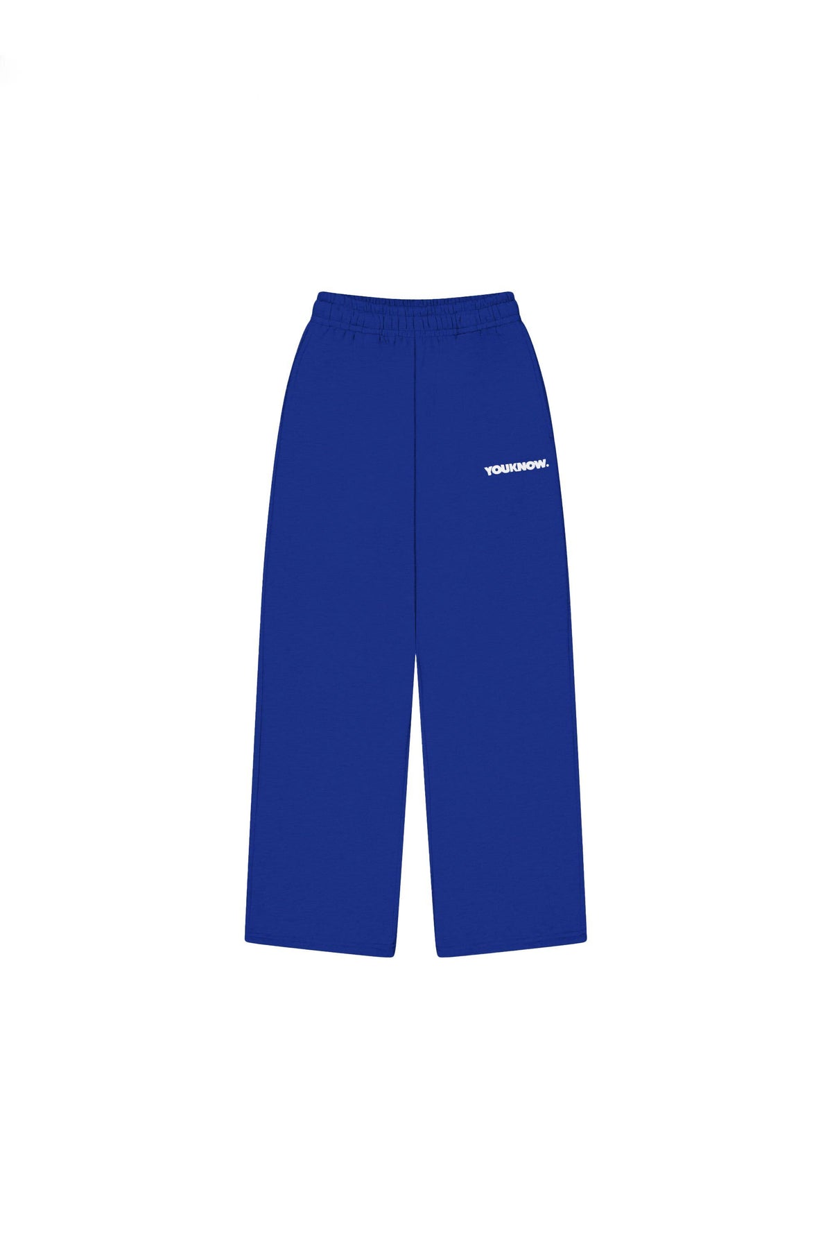 BLOCK WIDE-LEG SWEATPANTS | BLUE