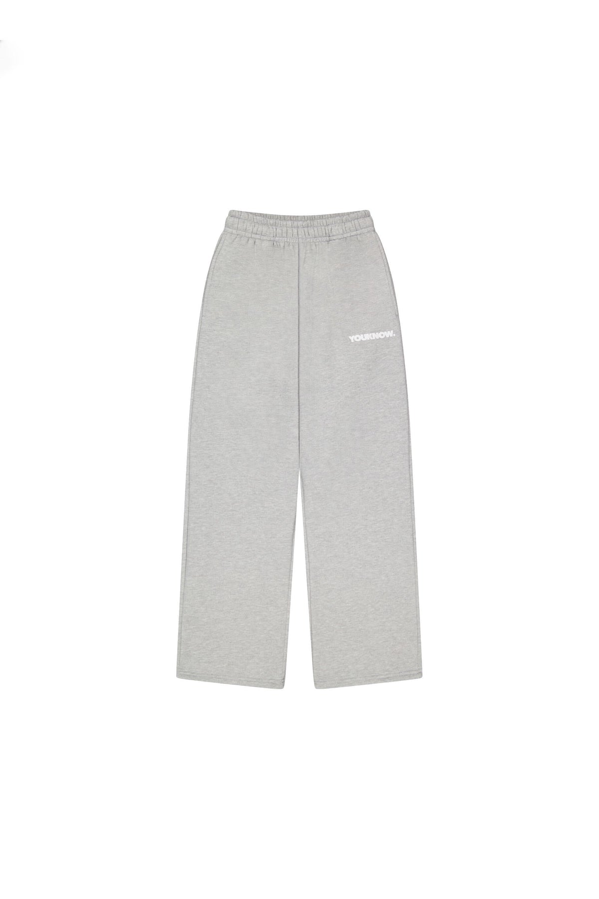 BLOCK WIDE-LEG SWEATPANTS | GREY