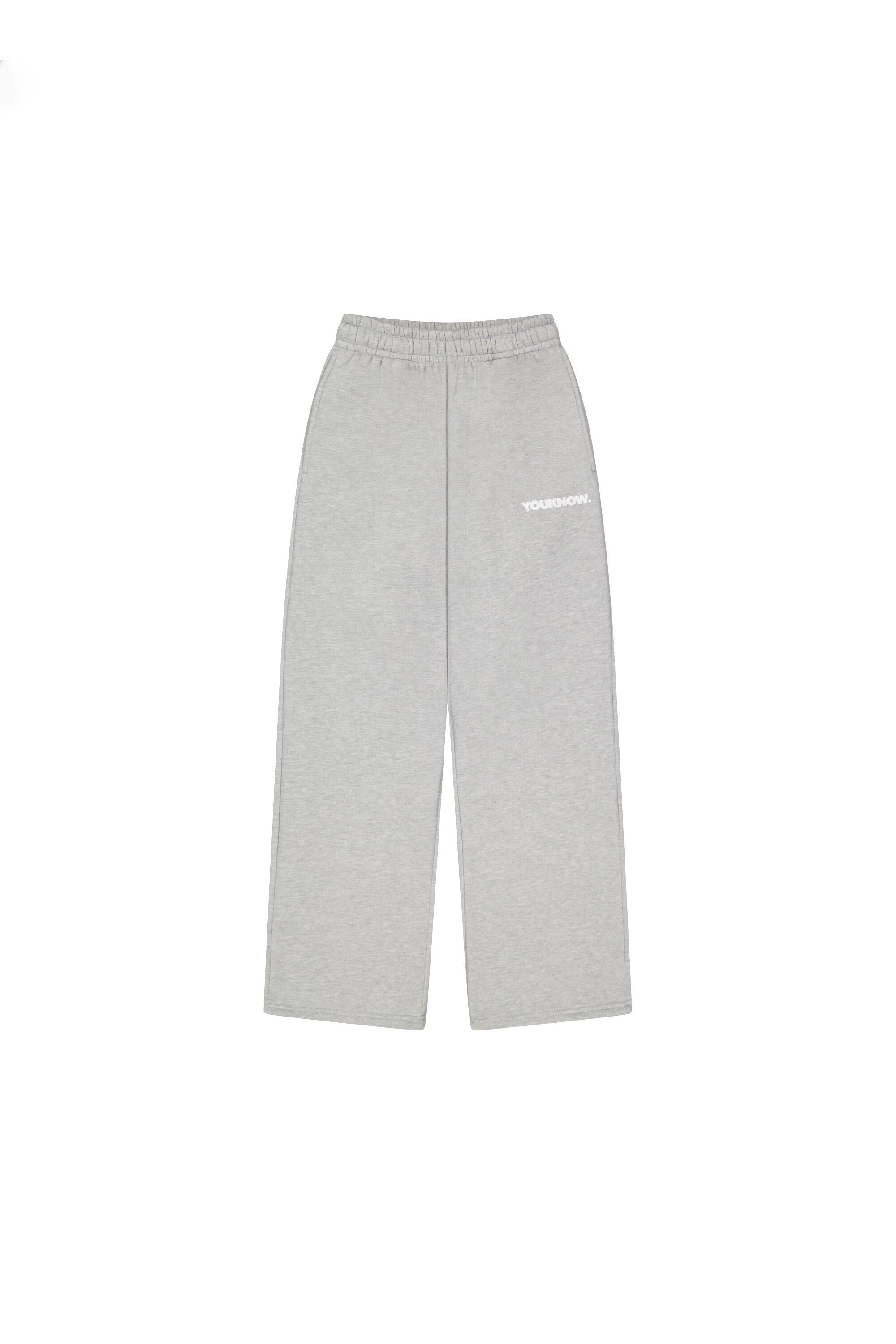 Block Wide-Leg Sweatpants | Grey