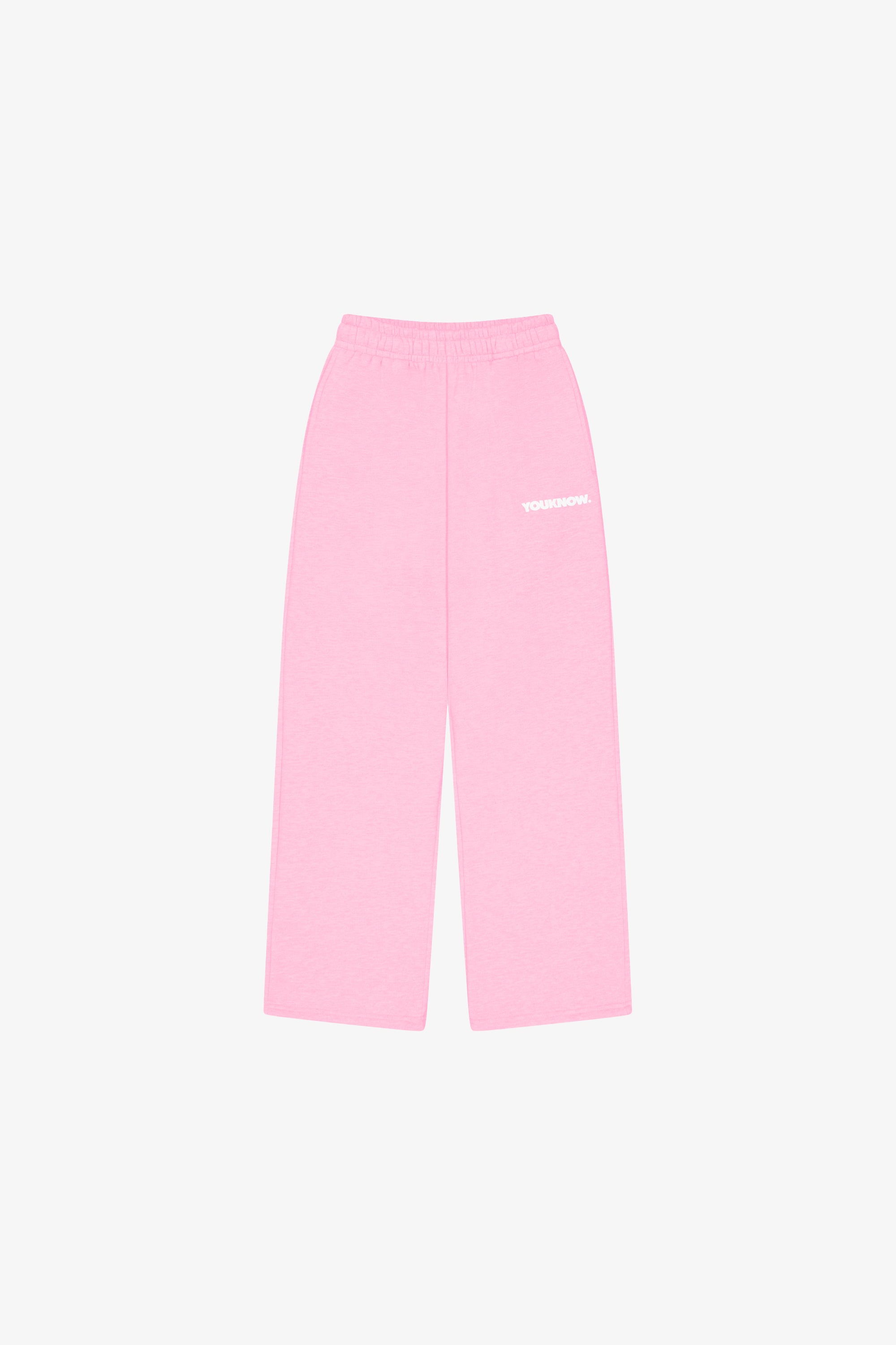 BLOCK WIDE-LEG SWEATPANTS | PINK