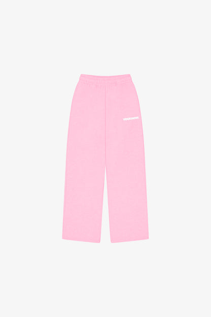 BLOCK WIDE-LEG SWEATPANTS | PINK