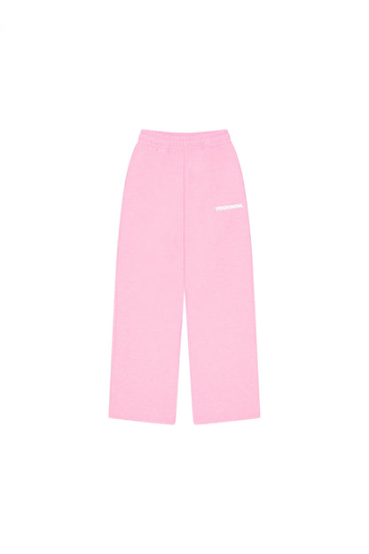 Block Wide-Leg Sweatpants | Pink