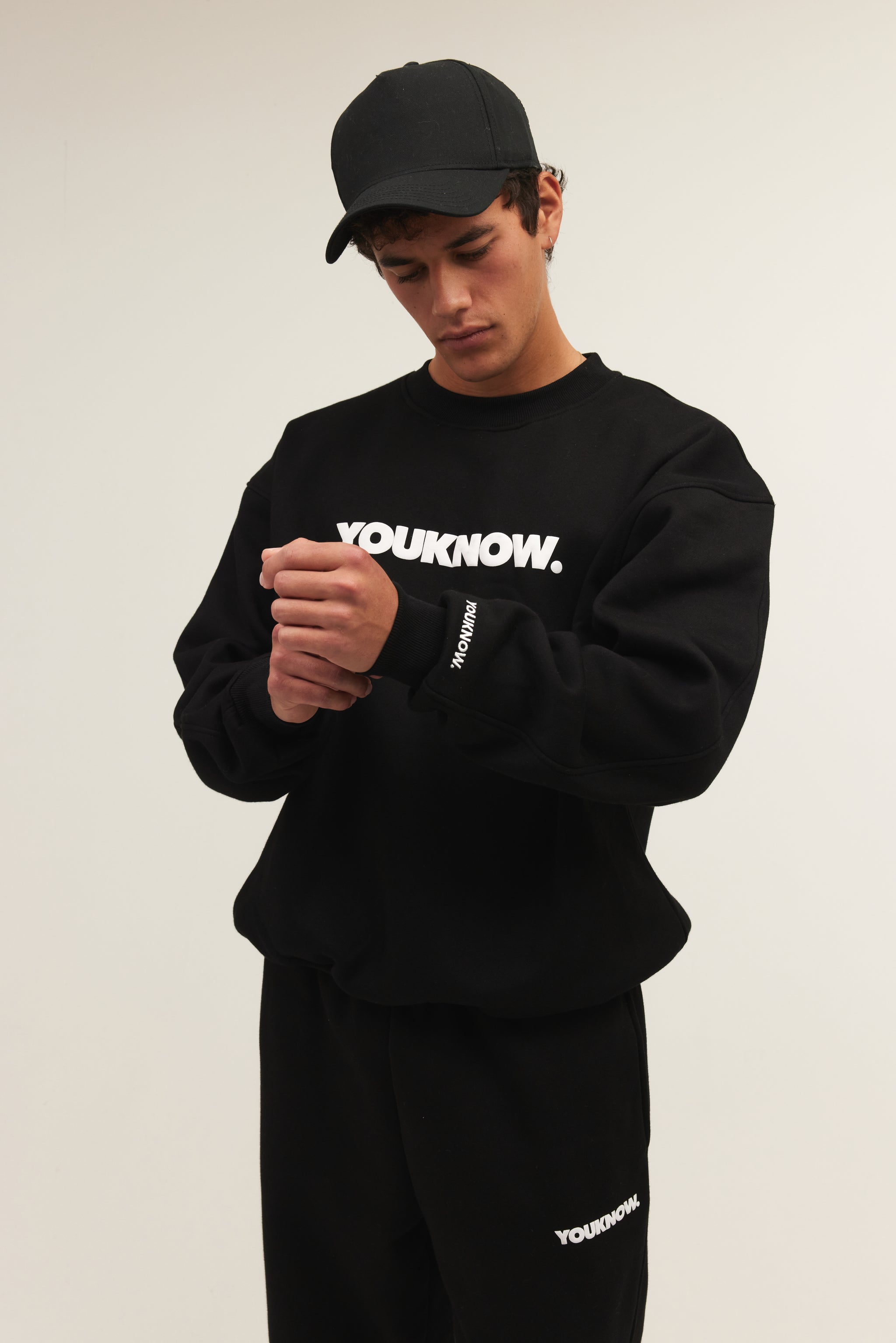 product image  BLOCK CREWNECK | BLACK