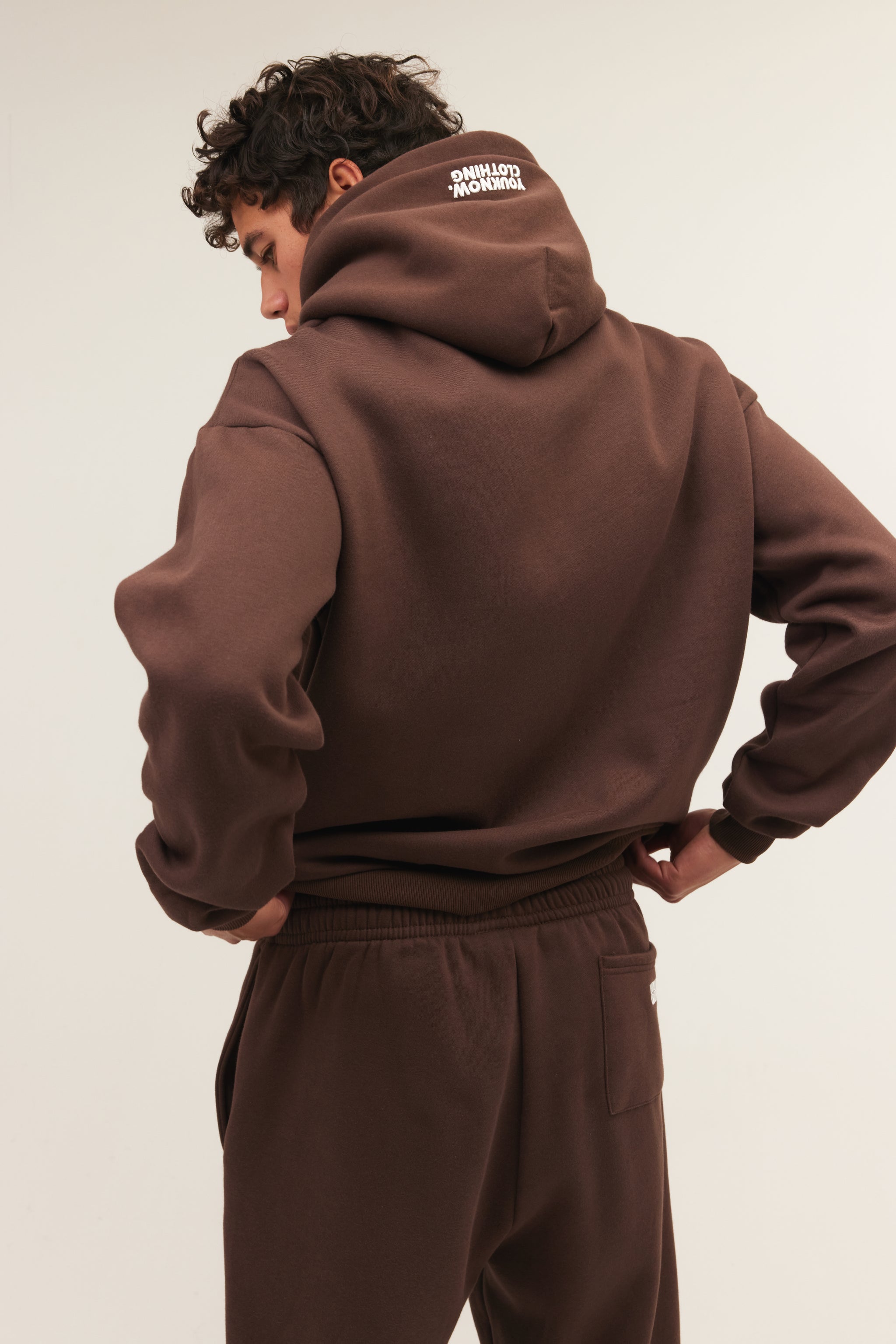 product image  BLOCK HOODIE | BROWN