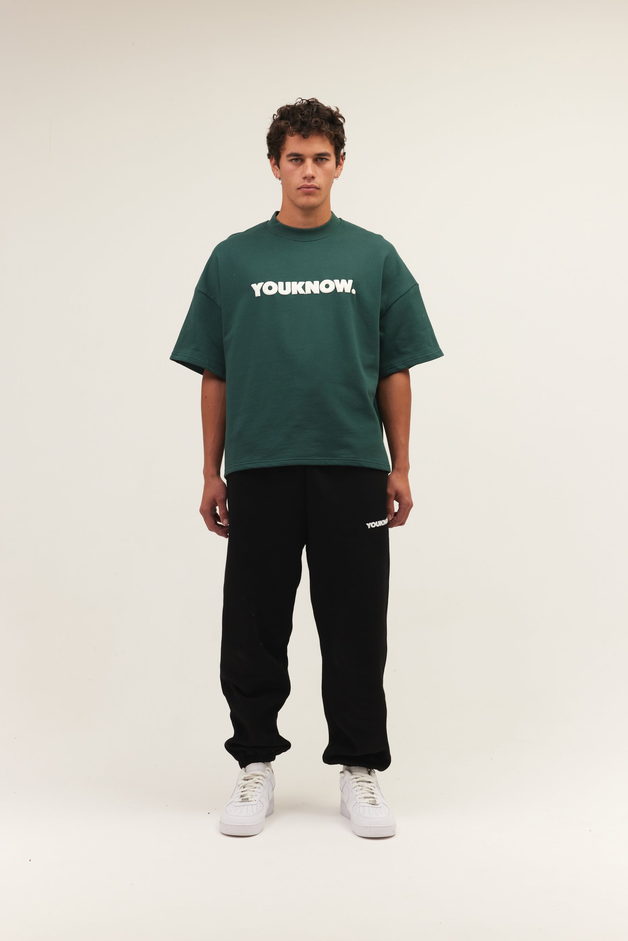 product image  BLOCK TEE | FOREST GREEN