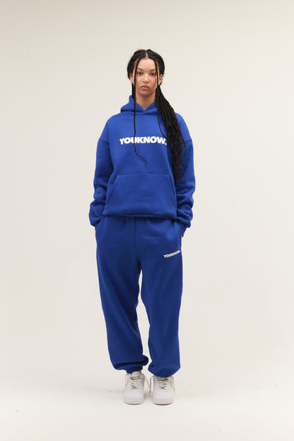 Block Cuffed Sweatpants | Blue