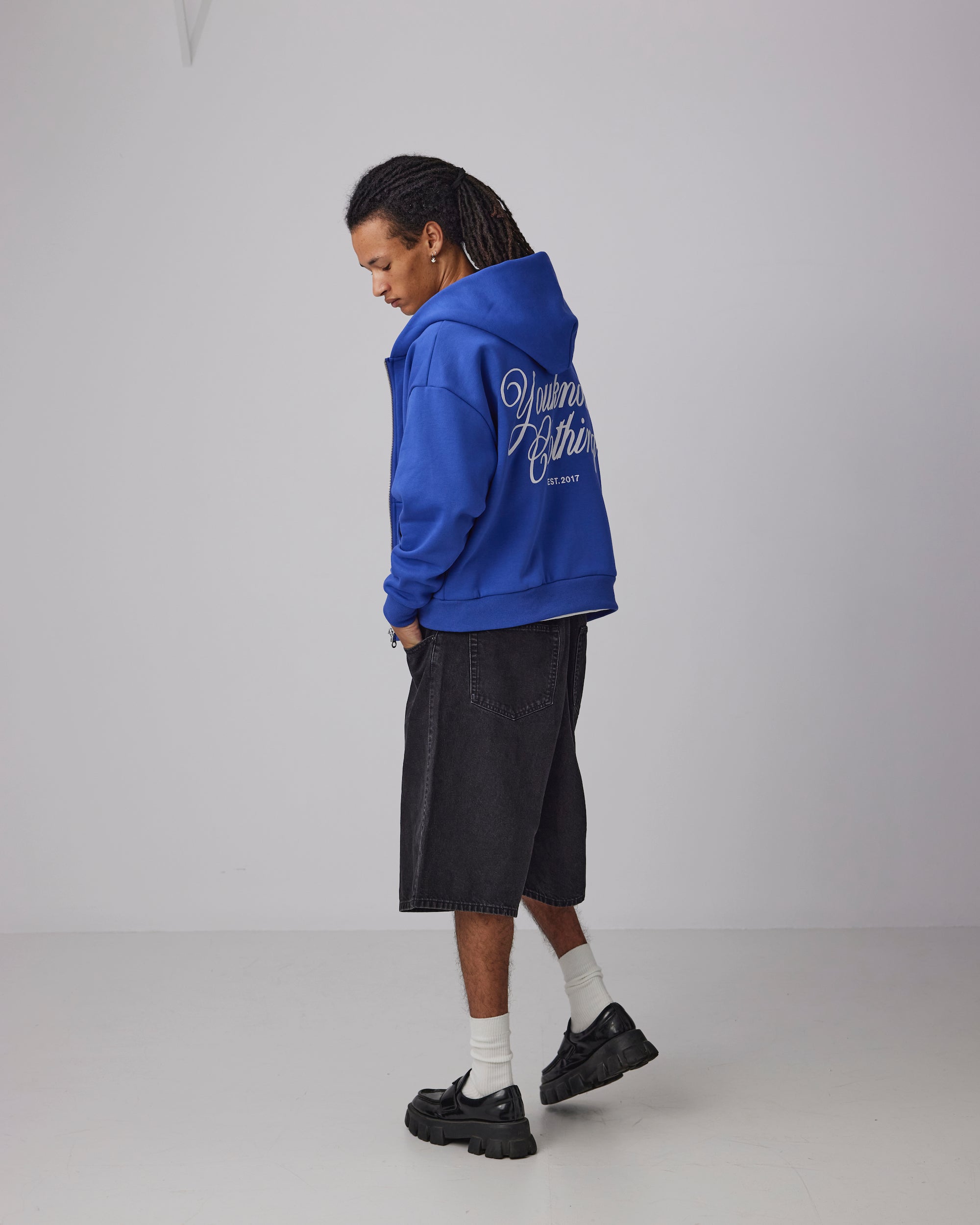 SCRIPT HOODIE | BLUE