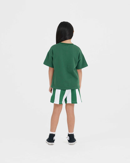 KIDS COTTON SET | JADE STRIPE