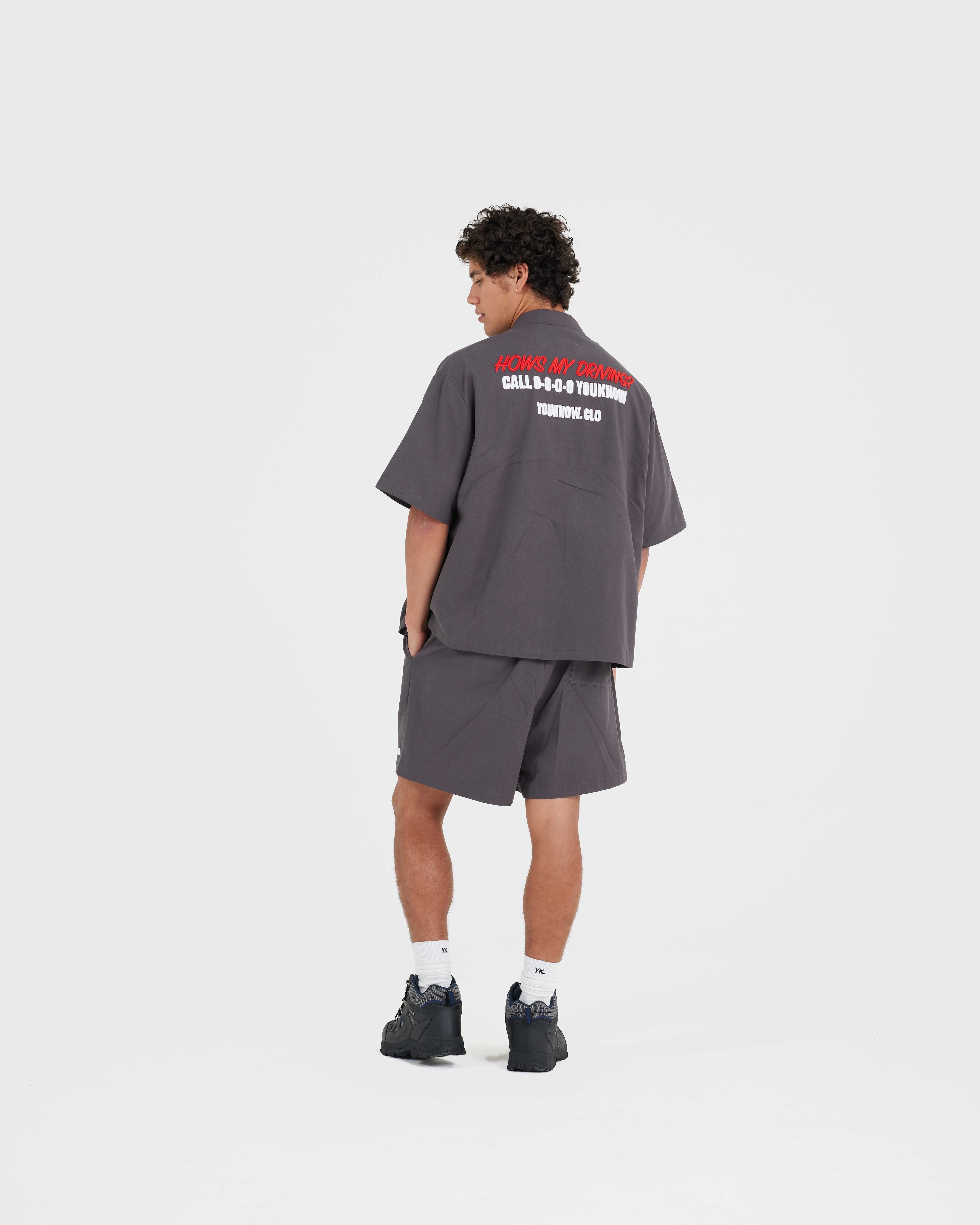 DRILL SHORTS | CHARCOAL DRILL