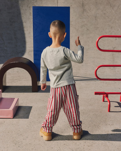 KIDS UNIFORM PANT | STRIPE | RED