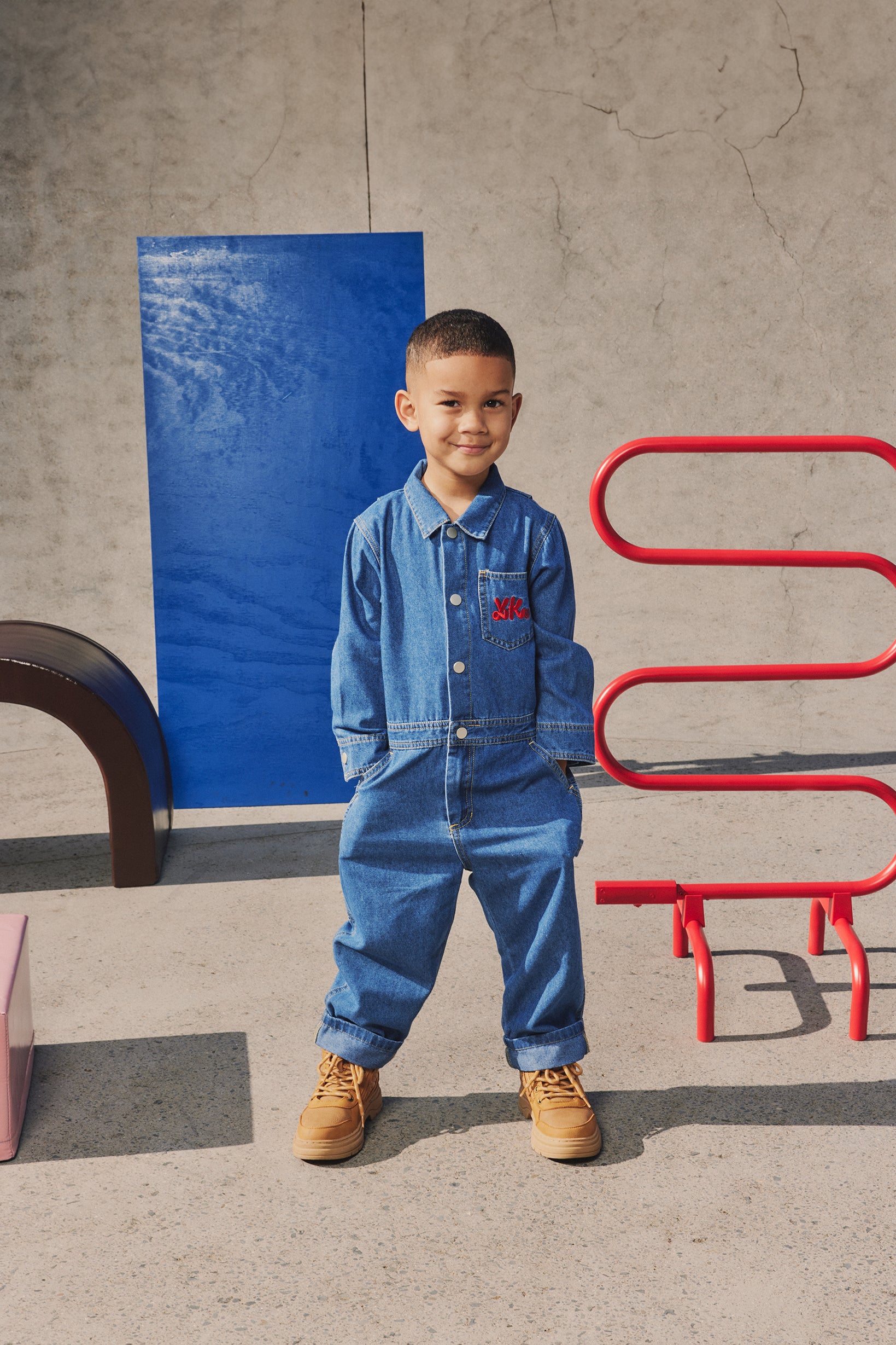 KIDS DENIM JUMPSUIT | DENIM