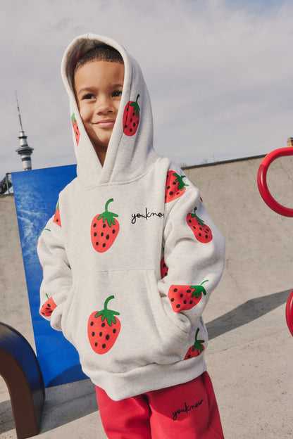 KIDS STRAWBERRY SET | WHITE MARL