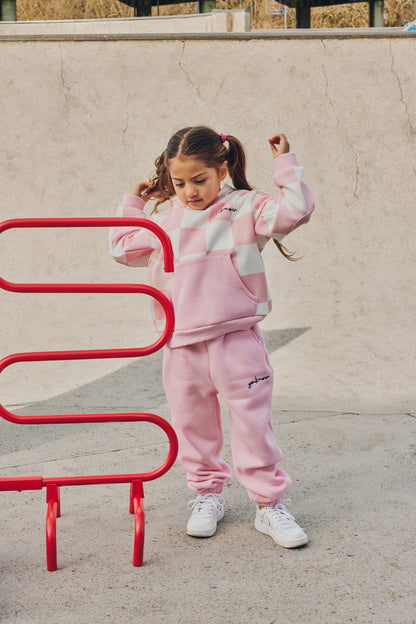 KIDS CHECKERS SET | Baby Pink