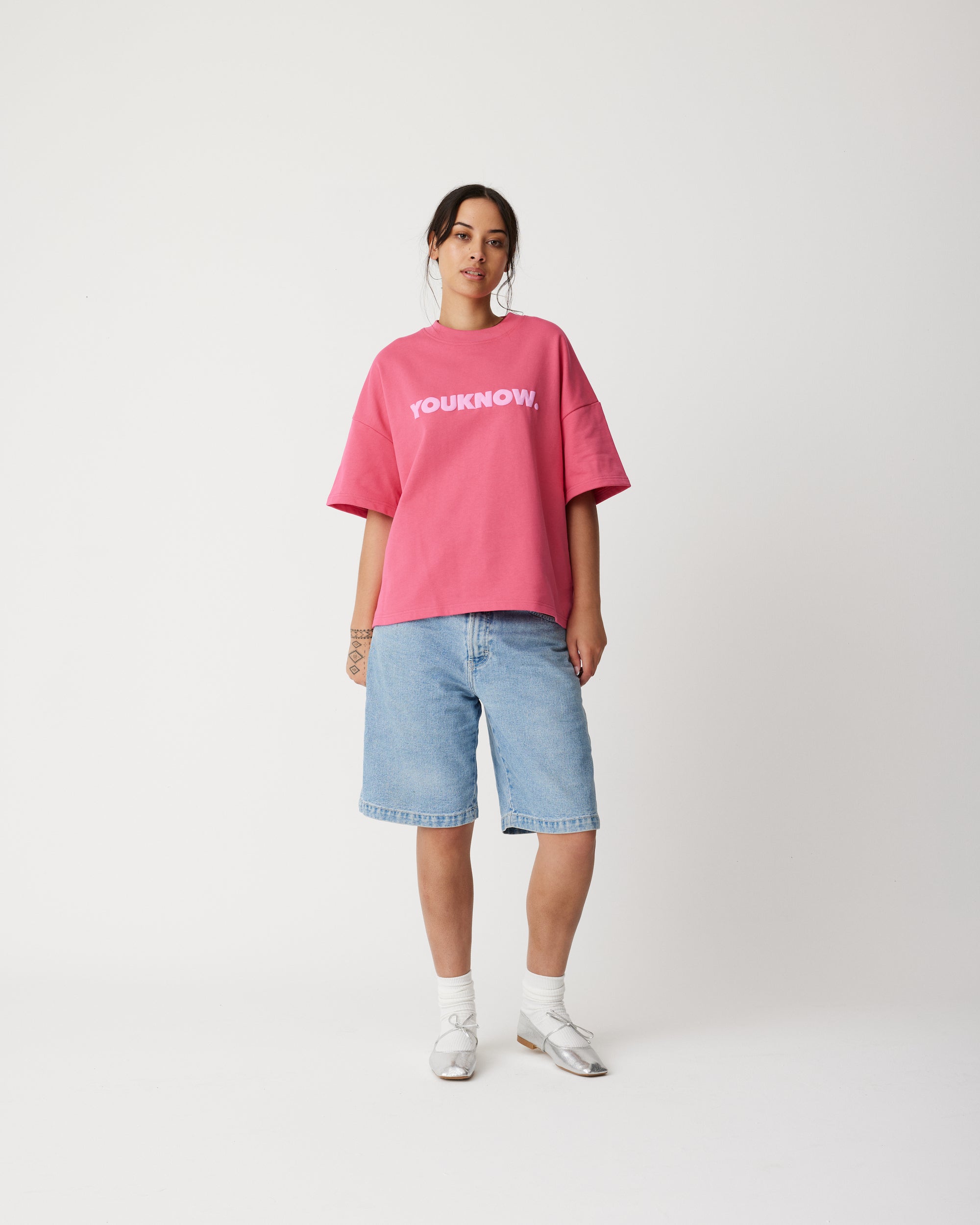 product image  BLOCK TEE | PINK