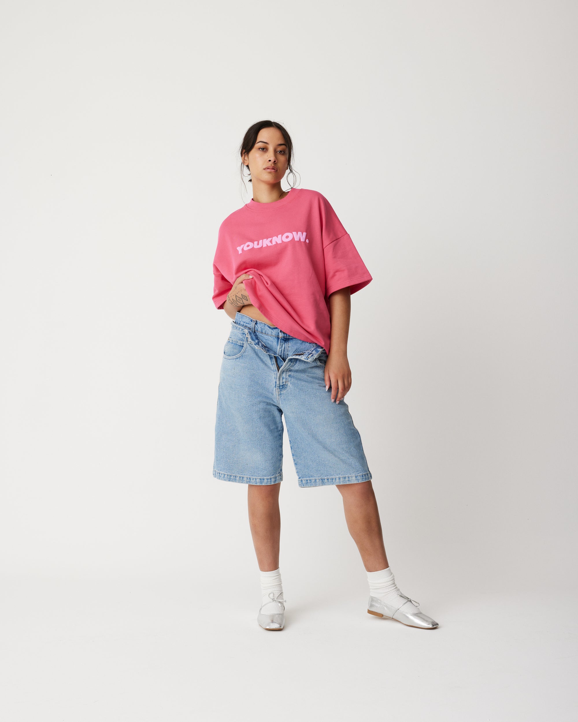 Block Tee | Pink