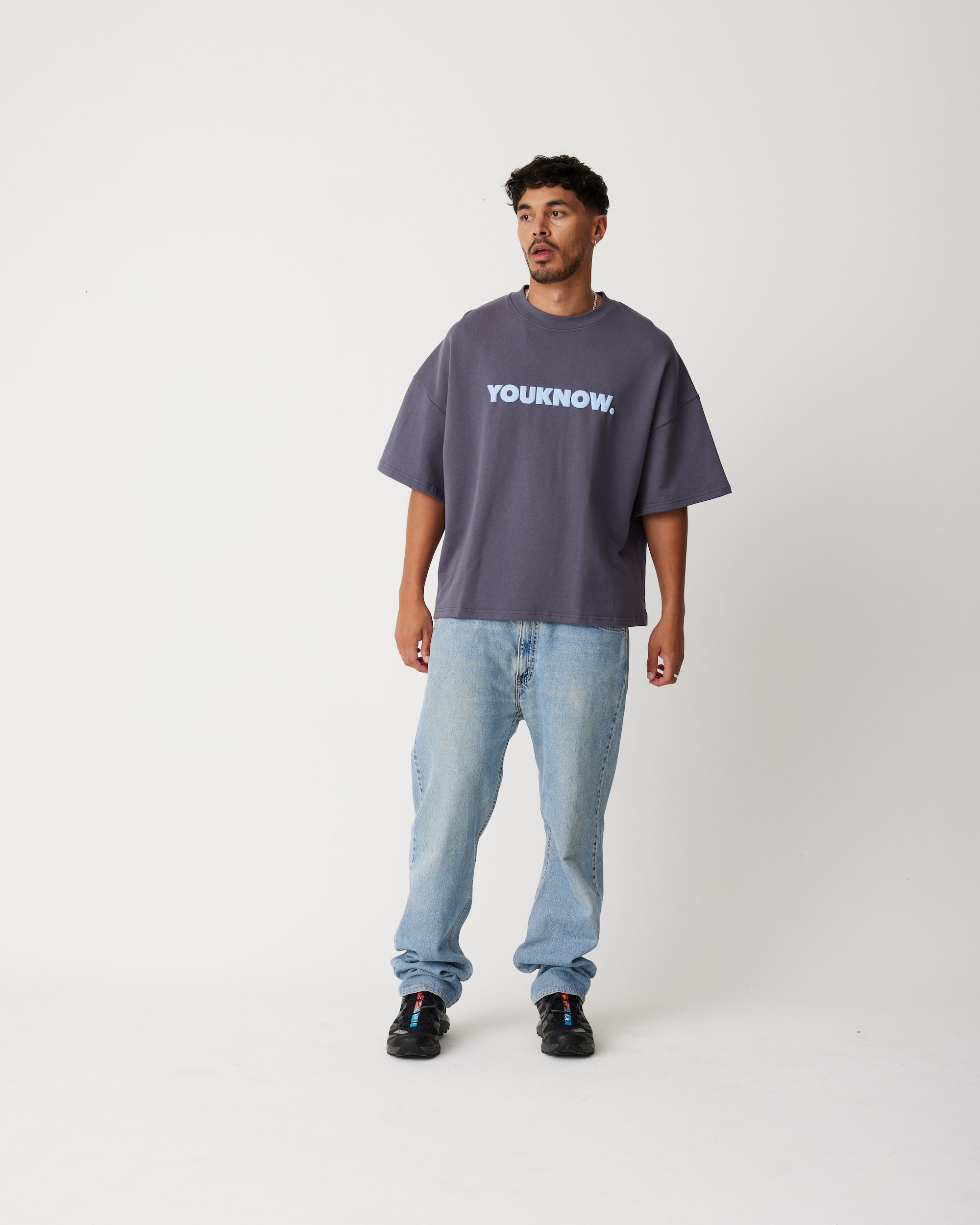 Block Tee | Slate